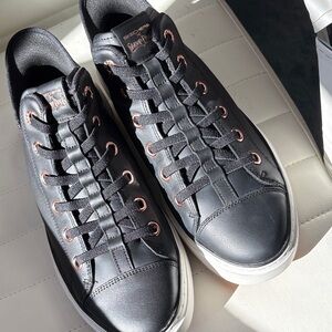 Skechers Snoop Dogg Women's Black and Rose Gold Sneakers